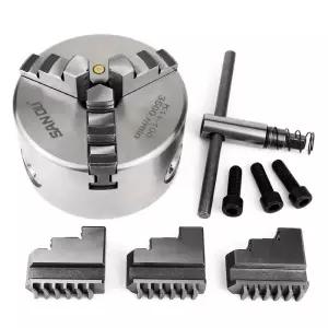 키레스척 K11-100 3Jaw 셀프 센터링 100mm394ft 목재 공정용 경화 강철 미니 기계 선반용 선반 수동 스크롤