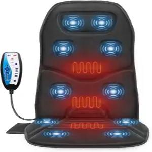 COMFIER 열 마사지 시트 쿠션 - 진동 모터 10개 의자용 백 마사지기 전용 시아츠/롤링 패드 등 사용 불가