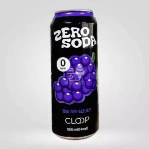 클룹 제로소다 포도 500ml 무설탕 제로소다 1개 음료수