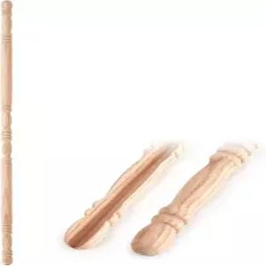 더블필 1팩 레드 오크 코너 가드 벽 장식용 모서리 보호대 39-1/2인치 x 1인치 솔리드 우드 트림 반려동물