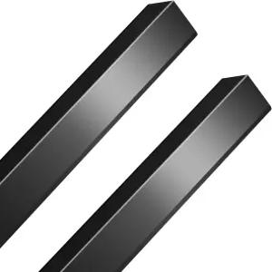 스틸 코너 가드 2 x 48 금속 보호대 팩 벽 모서리 T304 스테인리스 몰딩 트림 블랙