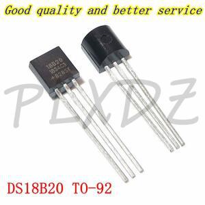 5-100pcs DS18B20 TO-92 칩 프로그래밍 가능 디지털 온도계 센서 수집