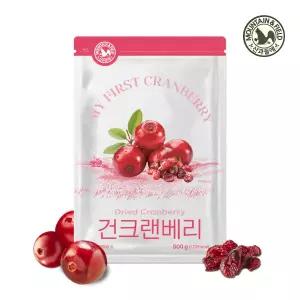 [롯데백화점]산과들에 새콤달콤 건크랜베리1.5kg (500gx3봉) 건과일