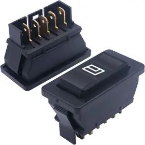위더 2Pcs 5핀 자동차 창문 스위치 12V 20A 제어 전원 트 모멘티브 로커 LED 라이트 K-010 포함