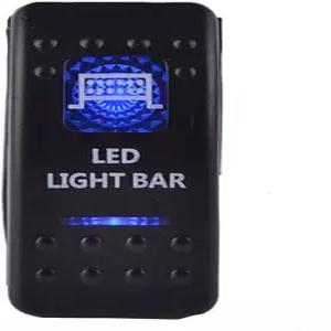 ESSupport 차량용 파란색 LED 바 라이트 로커 토글 스위치 켜기 12V 20A 24V 10A