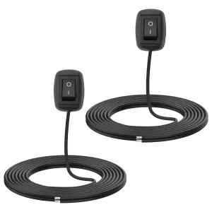 메이리파 페이스트형 스위치 자동차 푸시 버튼 켜기/끄기 로커 DC 12V 24V 표면 마운트 물방울 모양