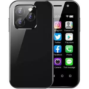 Soyes XS14Pro 미니 4G 스마트폰 3.0인치 쿼드 코어 듀얼 Sim 울트라씬 언락 카드 모바일폰 블랙 2GB RAM 1