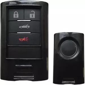 iJDMTOY 정확한 핏 글로스 블랙 스마트 리모컨 포브 쉘 캐딜락 ATS CTS DTS XTS 에스컬레이드 쉐보레 C7