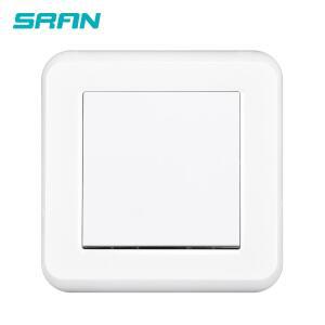 SRAN EU 조명 스위치 1구 12방향 16A 250V PC 난연성 소재 패널 흰색검정색금색회색은색 82x82mm 로커