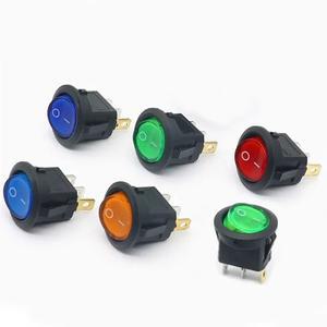 48Pcs KCD1 Led 스위치 16A 12V220V 3 핀 ON OFF 자동차 라운드 버튼 라이트 전원 대 한 로커