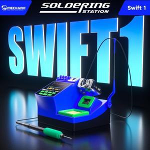 MECHANIC Swift 1 디지털 납땜 스테이션 고속 가열 및 정밀 온도 제어 지원 C210C245115 PCB 리워크용
