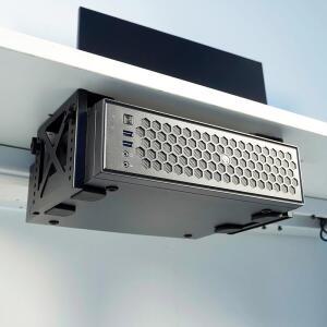 본체받침대 책상 장착형데스크탑 PC NAS 콘솔용 홀더