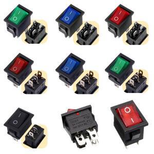 520Pcs 15x21mm 보트  234Pin ON-OFF 스위치 6A 250V 10A KCD1 로커 전원