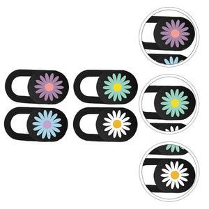 호환 4Pcs 정보 보호 커버 웹캠 슬라이드 초박형 노트북 커버 컴퓨터 태블릿용 고강도 ABS 플라스틱