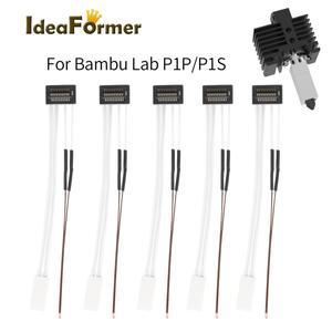 Bambu L P1P P1S 서미스터 세라믹 카트리지 히터 용 IdeaFormer 3D 프린팅 핫 엔드 24v 50w 가열 튜브