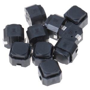 사일런트 택트 스위치 smd 실리콘 버튼 터치 높이 5mm 6x6x5mm 10 개