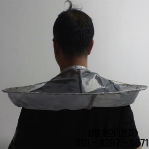 1Pc 목도리 스타일 헤어 커팅 커버 우산 모양의 통기성 망토 가정용 접이식