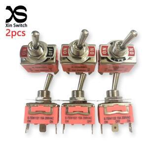2PCS E-TEN 오렌지 시리즈 12mm 핀  토글 스위치 E-TEN102111211122122113211322 15A 250VAC 236Pin 로커
