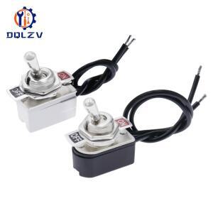 미니 소형 토글 스위치  AC 6A125V 3A250V 2 핀 로커 ONOff 래칭 헤비 듀티 카