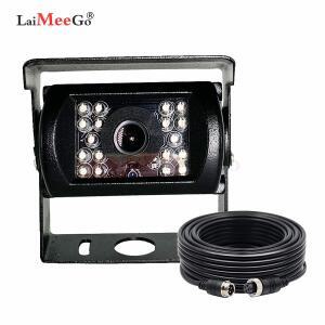 4핀 18 LED IR 야간 투시 CCD 자동차 후방 카메라 연장 케이블 12V24V 버스 트럭 트레일러 RV 카라반용