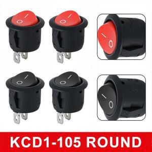 520pcs KCD1 라운드 로커 스위치 2Pin ON-OFF 6A250VAC 10A125VAC SPST 23mm 자동차 푸시 버튼