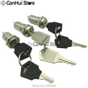 1Pcs 12mm 전자 키 스위치 ON OFF 잠금 휴대폰 보안 전원 12x2923mm S1203 135 2PIN 2