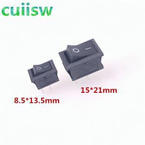 5개세트 KCD1 15x21mm 2 핀 250V 3A 6A 보트 스위치 8.5x13.5mm 스냅인 SPST ON OFF 로커