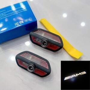 메르세데스 호환 AMG S SL 클래스 W222 2014- 엠블럼 고스트 라이트 액세서리용 LED 레이저 프로젝션 자동