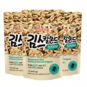 [셀러허브]머거본 김스칼몬드 100g x 3봉 술안주 /J (S41559292)