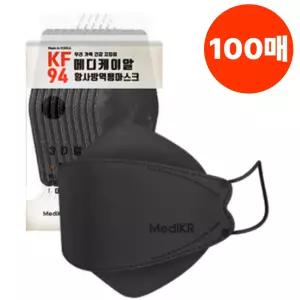 메디케이알 케어핏 입체형 KF94 대형 멜랑블랙 100매