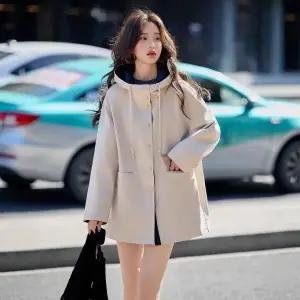 하프 캐주얼 야구 집업 트렌치코트 슬림핏 코트 봄가을 항공 여자점퍼 후드 원템3