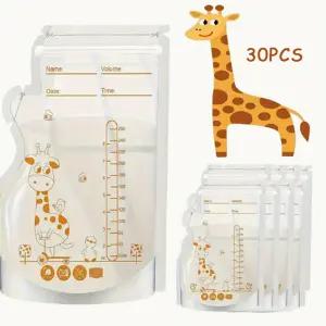 30/60 팩 250ml BPA 프리 우유 보관 가방 간편한 수유를 위한 안전한 및 이유식 냉동고
