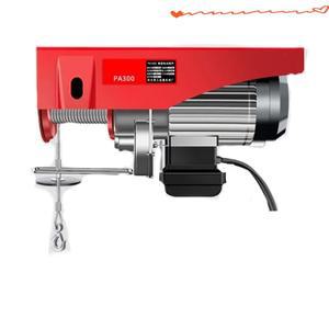 PA300 가정용 미니 전동 호이스트 크레인 220V/650W 휴대용 리모컨 와이어 플랫 윈치 잭