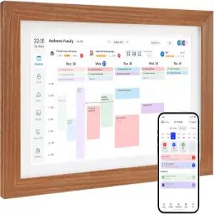 아테라 디지털 패밀리 캘린더 및 스마트 안무 차트 멀티 동기화 리워드 시스템 포토 프레임 모드 책상 또는