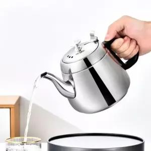 2/1.5/1.2L 스테인레스 스틸 주전자 차 물 스토브 커피 포트 홈 오피스 레스토랑 휘파람 Teakettle