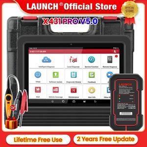 런치 X431 PRO V5.0 자동차 진단기 8인치 O2 스캐너 CANDOIP SGW 전체 시스템 37가지 리셋 ECU 코딩 양방향
