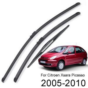 시트로엥 Xsara Picasso 고무용 전면 후면 와이퍼 블레이드 키트 2005-2010 26인치26인치16인치