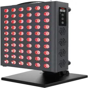 후가 레드 라이트 테라피 패널 장치 - 660nm 빨간색 및 근적외선 얼굴 신체용 LED 램프 듀얼 칩 타이머