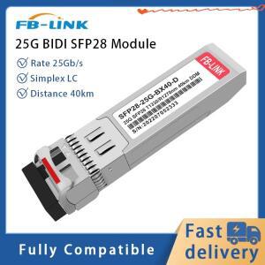 25G BIDI SFP28 40km 1270nm/1330nm 광 트랜시버 모듈은 이더넷 스위치용 Cisco Mellanox Mikrotik 호환됩
