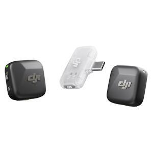 DJI 호환 마이크 미니2 TX 1 모바일 RX 아이폰호환 17 /16 /15 안드로이드 /PC /태블릿 플러그 앤 플레이용 무선 라발리에 300m 전송 초경량 액티브 노이즈 캔슬링 유튜브 브이로그 스트리밍