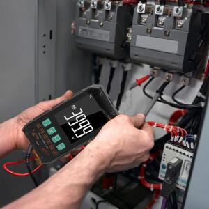 호환 FY106B 디지털 멀티미터 600V/4A AC/ VA LCD 화면 멀티미터 초박형 휴대용 디지털 멀티미터 전기 자동 전원 차단