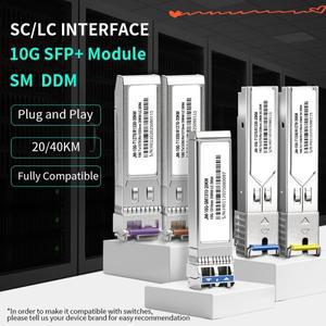 10G SFP+ 모듈 SFP-10G-SC/LC 반이중/전이중 트랜시버 Cisco/Mikrotik/Huawei 스위치와 호환 가능