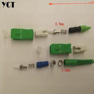 SC/APC 듀플렉스 커넥터 200개 키트 3.0mm 녹색 광섬유 페룰 FTTH 부품 YCT