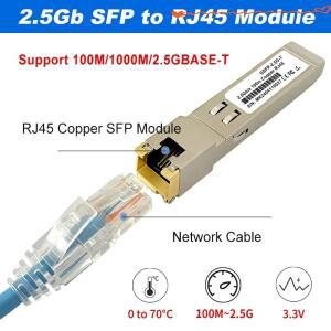 2.5G RJ45 SFP 모듈 구리 트랜시버 Cisco/Mikrotik 이더넷 스위치와 호환 가능