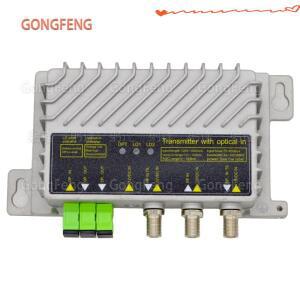 미니 FTTH CATV SC/APC 광학 송신기 양방향 출력 2  10dBm 피드 작업 레벨 agc와 75 ~ 85dbuv 릴레이