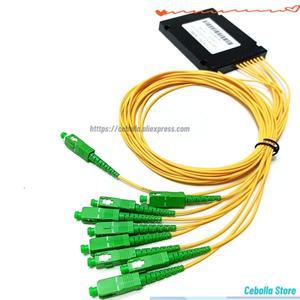 SM 단일 모드 광섬유 스플리터 1X8 SC/APC PLC 0.9mm 1m G657A1 FTTH