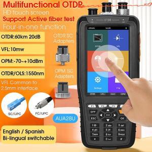 COMPTYCO AUA28U OTDR 60KM 1550nm 광섬유 케이블 테스터 터치스크린 광시간영역반사계 내장형 VFL OPM OLS