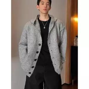남친 가을 빈티지 커플 스웨터 카디건 후드 패피3