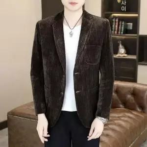 남성 가을 투 양복코트 코듀로이 자켓 패피3