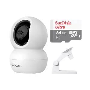 코콤 KTC-Z30 홈캠+64GB+벽부형 거치대 300만화소 홈카메라 세트